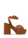 FURLA CROSS PLATFORM SANDAL T. 110 - CAMOSCIO hnedé