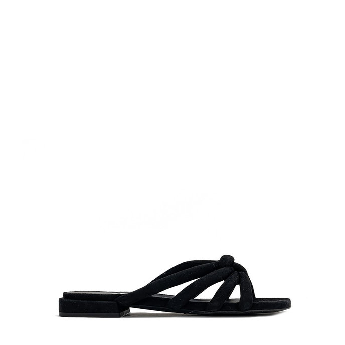 FURLA ESSENTIAL SANDAL T. 20 - CAMOSCIO čierne